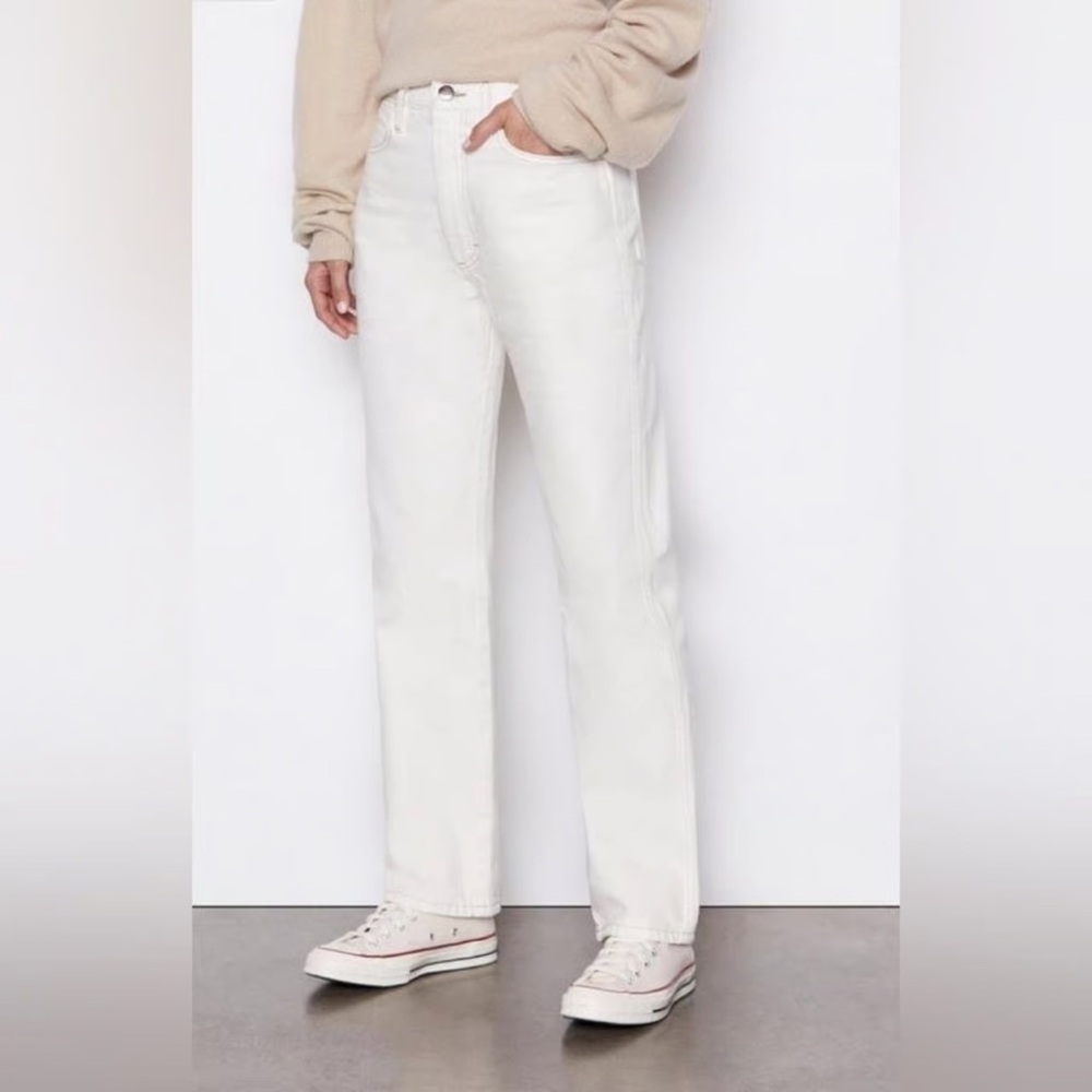 NWT FRAME Off White Straight Leg Denim, Size 29